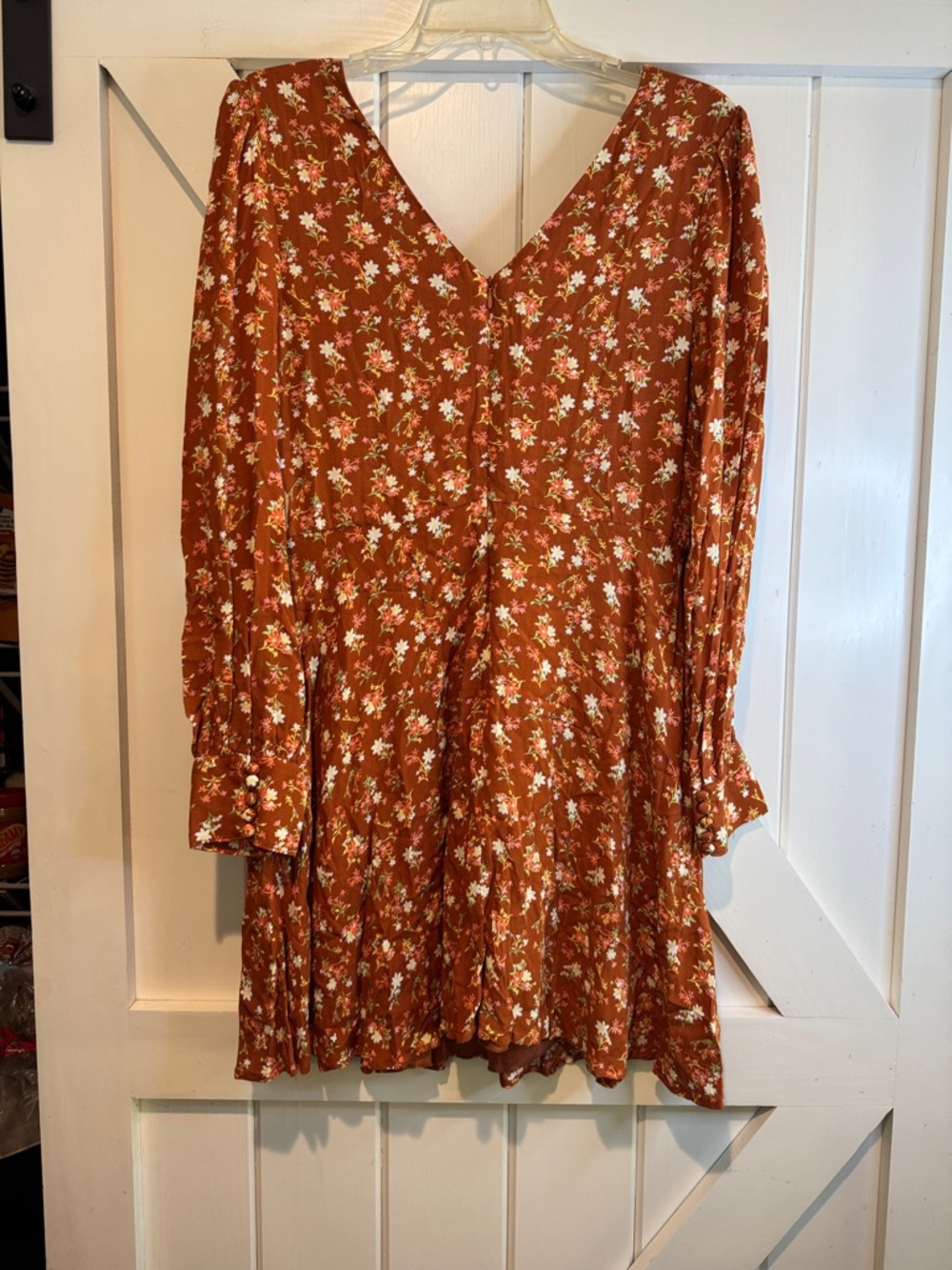 Altar'd State Rust Floral Mini Dress - Picture 6 of 6